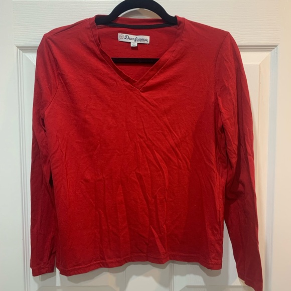 Red V-neck long sleeved - Picture 1 of 1